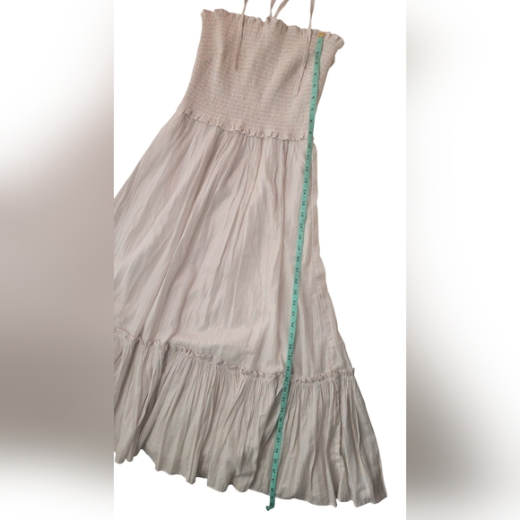 La Vie Rebecca Taylor Lurex Stripe Halter Dress - Picture 6 of 8